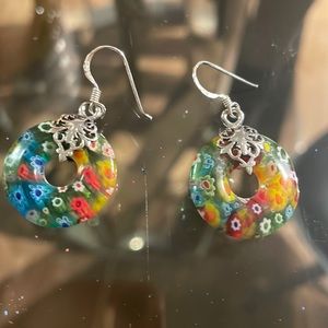 Gorgeous Italian Murano glass earrings.
